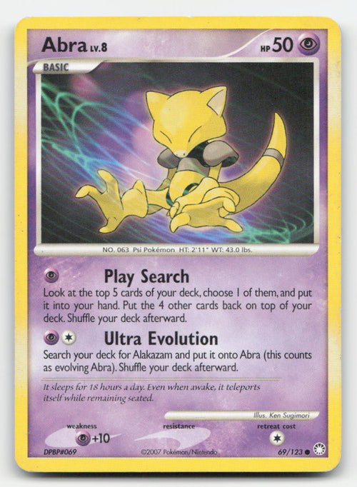 Abra Mysterious Treasures 69/123 C Pokemon HP