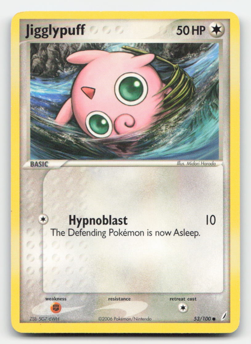 Jigglypuff Crystal Guardians 53/100 C Pokemon MP