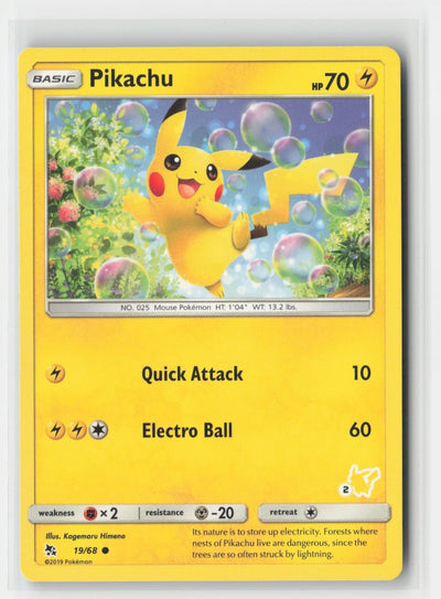 Pikachu - 19/68 (#2 Pikachu Stamped) Battle Academy 019/068 P Pokemon LP