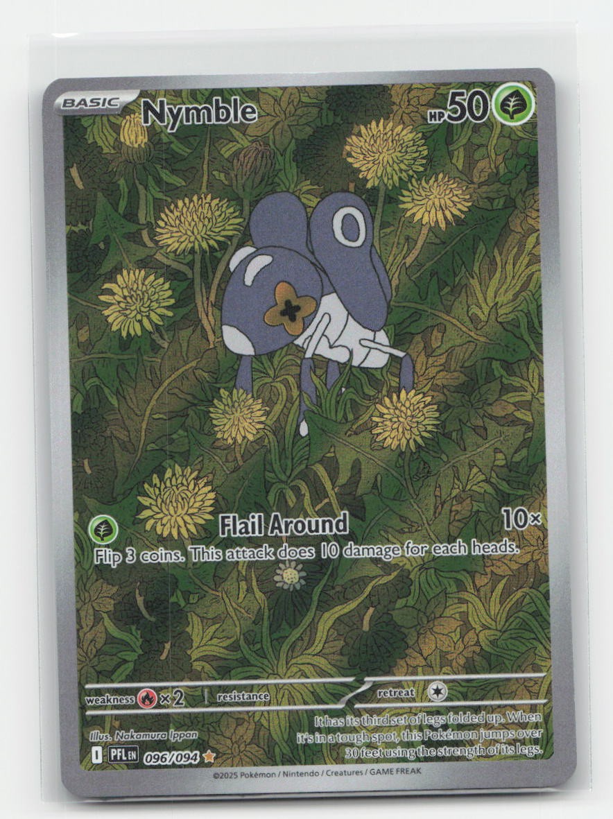 Nymble Holo Phantasmal Flames 096/094 Illustration Rare Pokemon NM