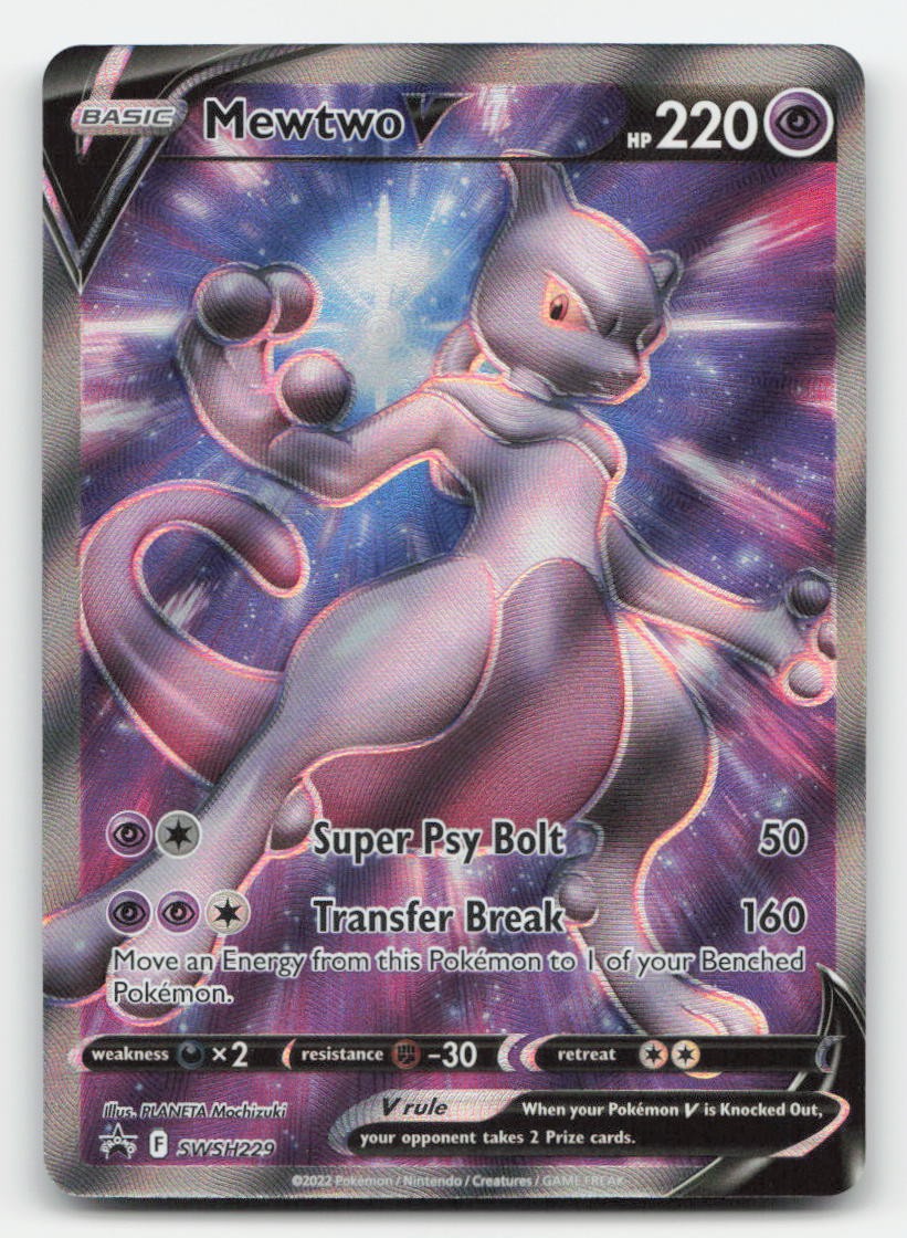 Mewtwo V Holo Sword & Shield Promo SWSH229 P Pokemon LP
