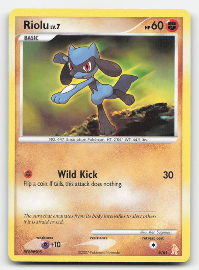 Riolu Diamond & Pearl 61/130 UC Pokemon LP