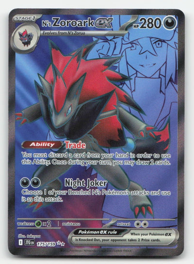 N's Zoroark ex Holo Journey Together 175/159 Ultra Rare Pokemon NM