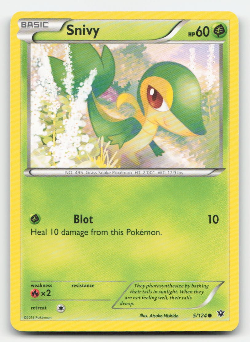 Snivy Fates Collide 5/124 C Pokemon LP