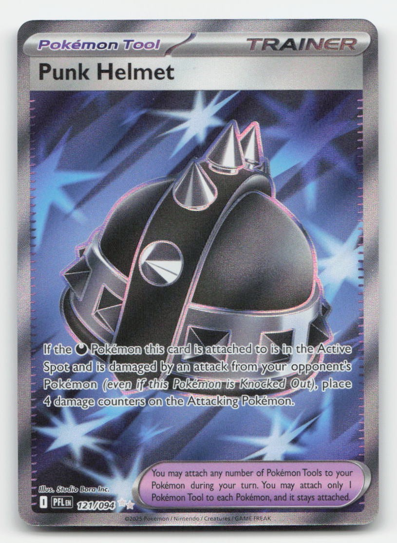 Punk Helmet Holo Phantasmal Flames 121/094 Ultra Rare Pokemon NM
