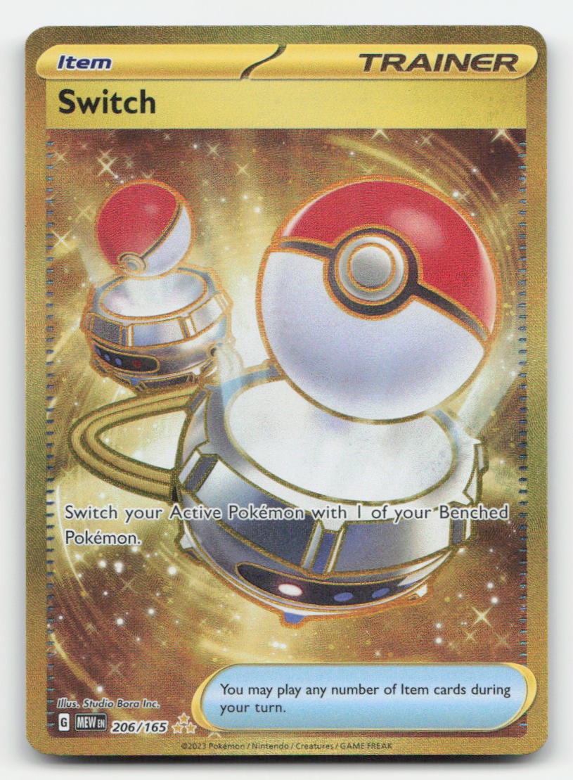 Switch Holo 151 206/165 Hyper Rare Pokemon NM