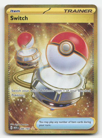 Switch Holo 151 206/165 Hyper Rare Pokemon NM