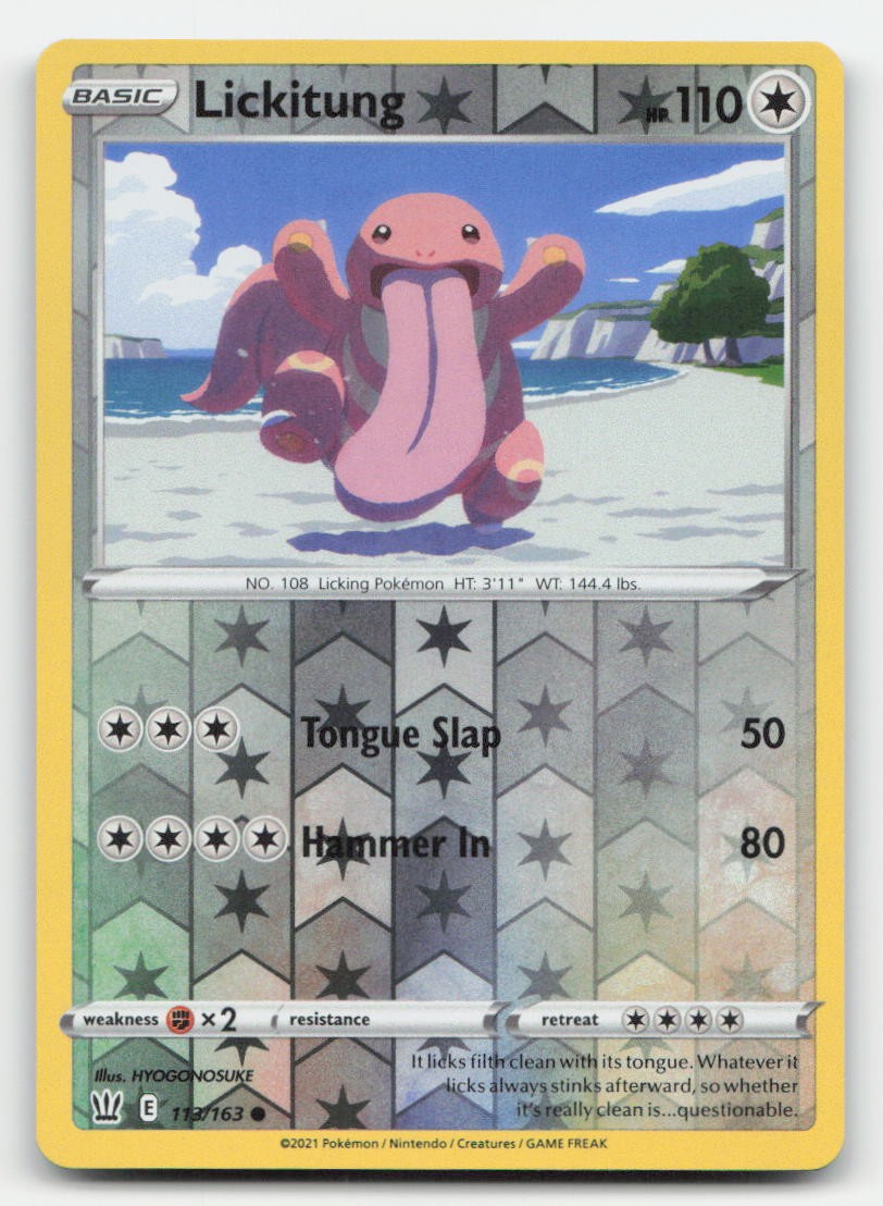 Lickitung Reverse Holo Battle Styles 113/163 C Pokemon NM