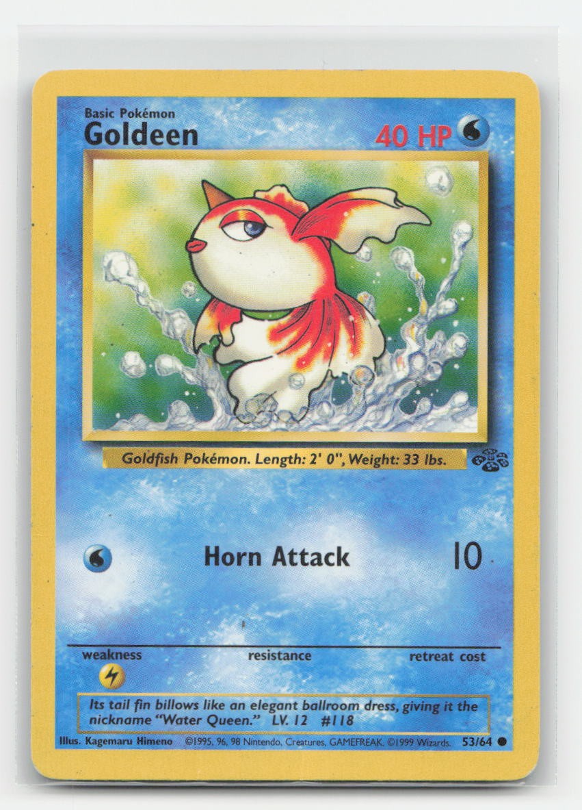 Goldeen Unlimited Jungle 53/64 C Pokemon DMG