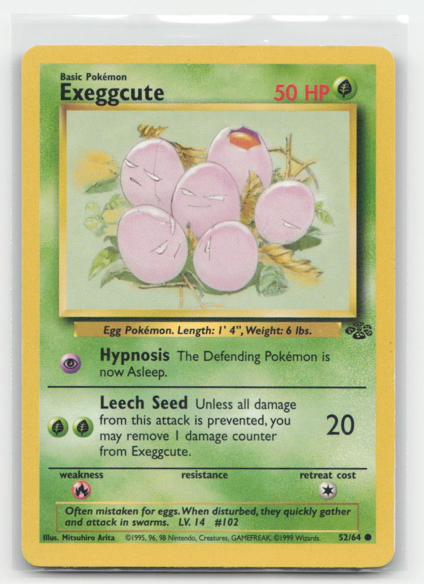Exeggcute Unlimited Jungle 52/64 C Pokemon HP