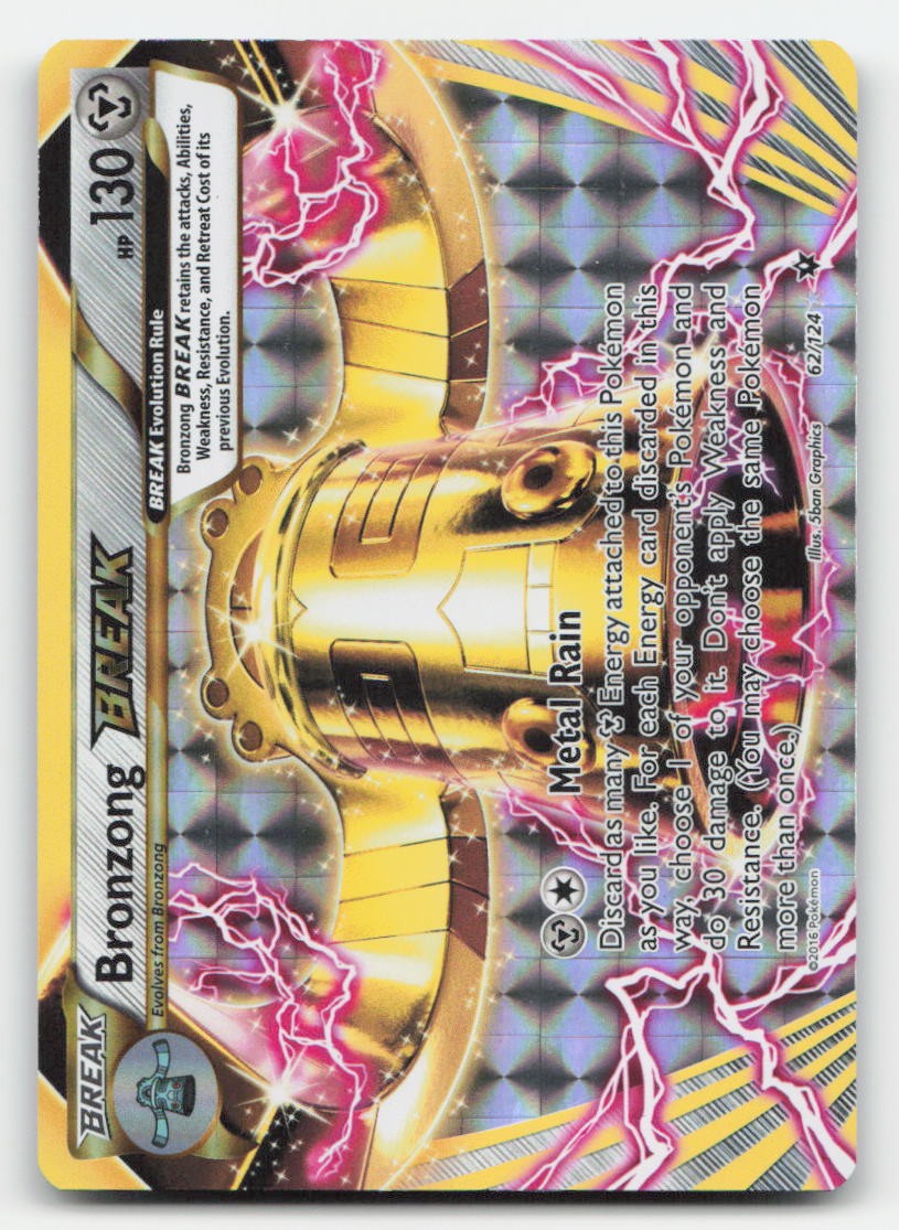 Bronzong BREAK Holo Fates Collide 62/124 BREAK Rare Pokemon NM