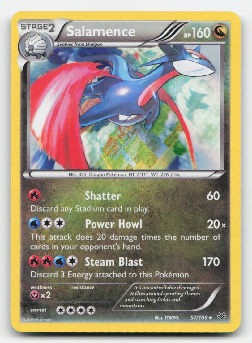 Salamence Holo Roaring Skies 57/108 R Pokemon LP
