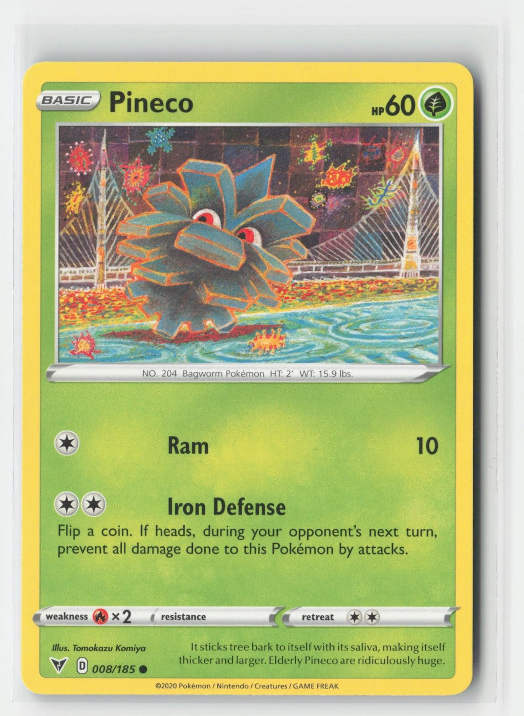 Pineco Vivid Voltage 008/185 C Pokemon NM