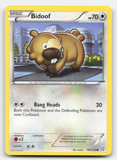 Bidoof Dragons Exalted 106/124 C Pokemon LP