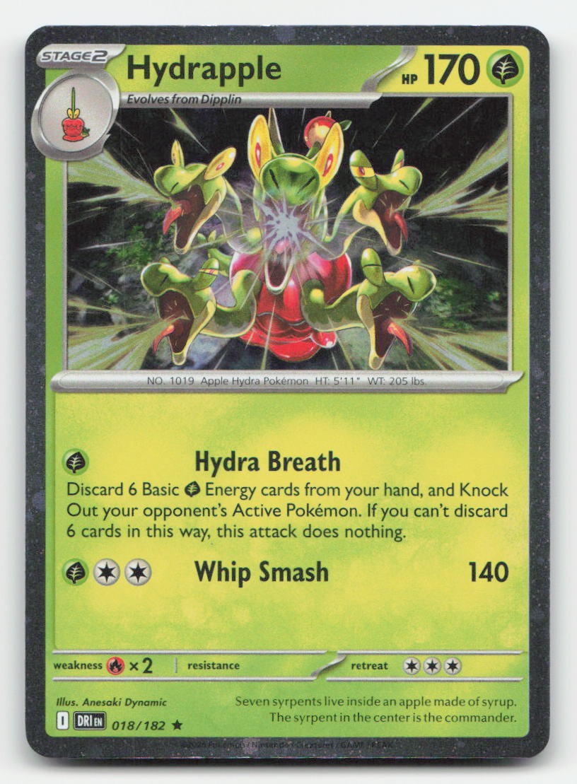 Hydrapple (Cosmos Holo) Holo Miscellaneous Cards & Products 018/182 R Pokemon MP
