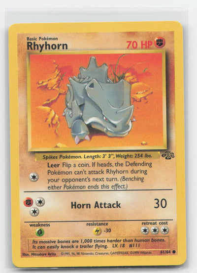 Rhyhorn Jungle 61/64 C Pokemon LP