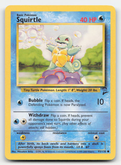 Squirtle Base Set 2 93/130 C Pokemon MP