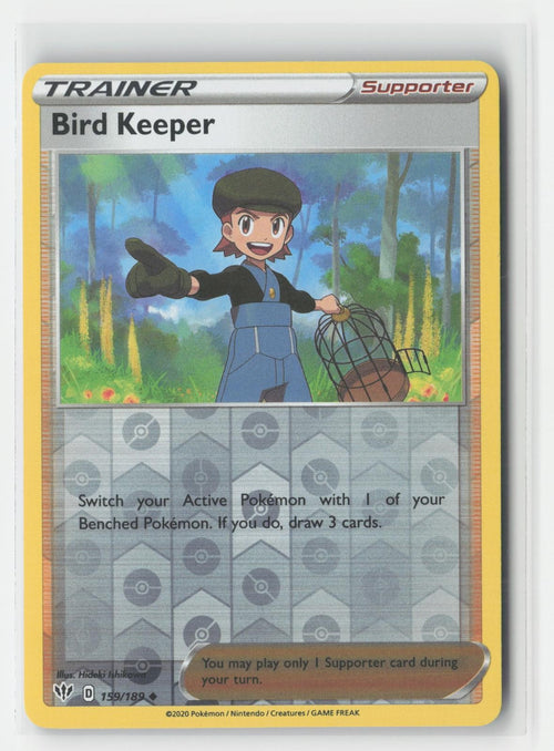 Bird Keeper Reverse Holo Darkness Ablaze 159/189 UC Pokemon NM