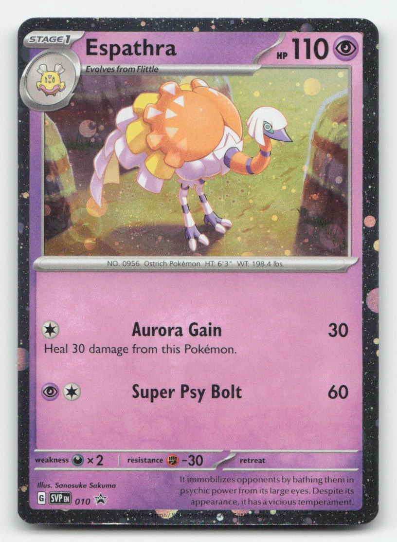 Espathra Holo Scarlet & Violet Promo 010 P Pokemon NM