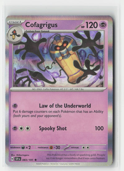 Cofagrigus Holo Surging Sparks 083/191 R Pokemon NM