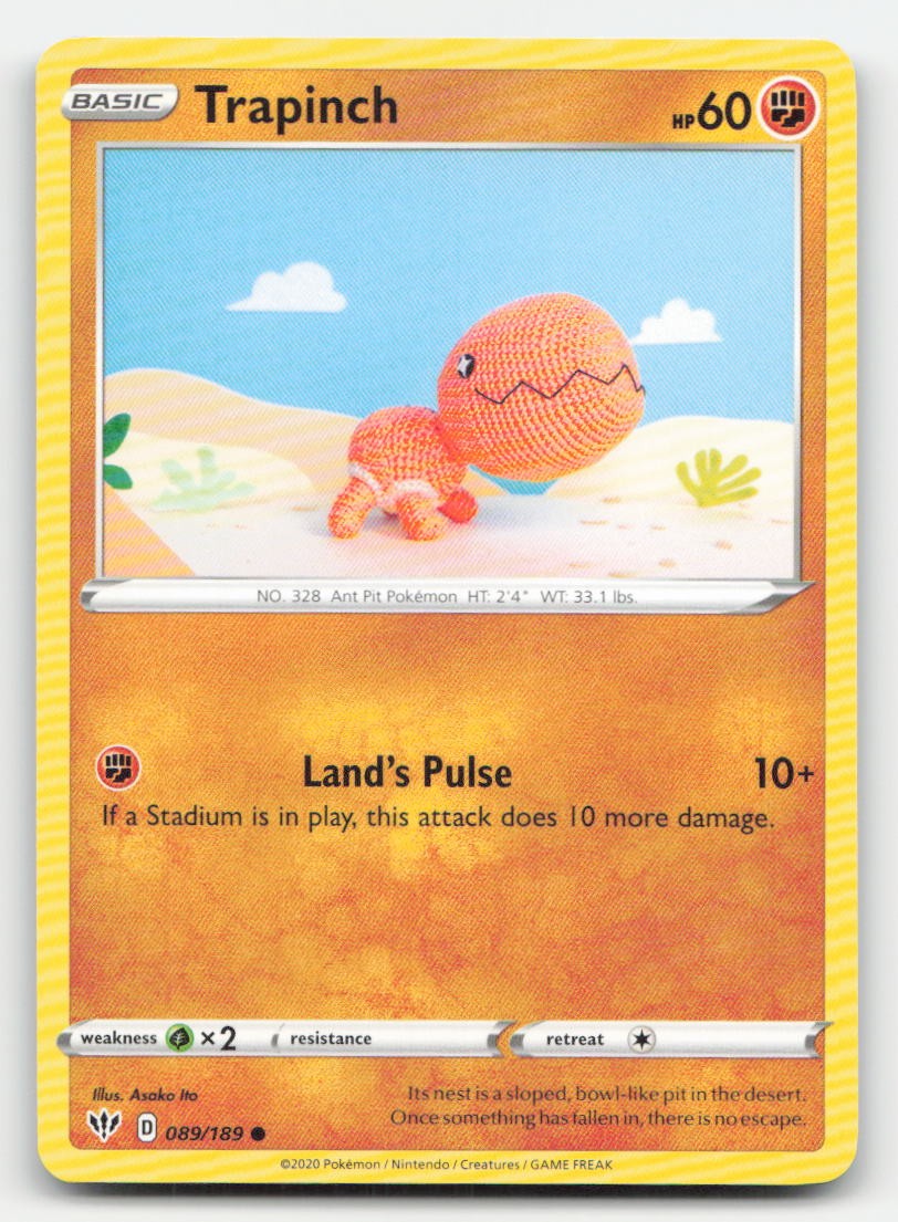 Trapinch Darkness Ablaze 089/189 C Pokemon NM