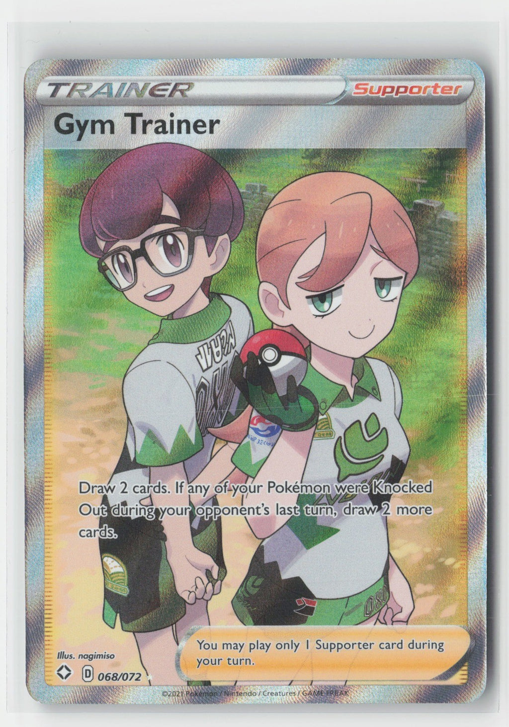 Gym Trainer (Full Art) Holo Shining Fates SHF 068/072 Pokemon TCG
