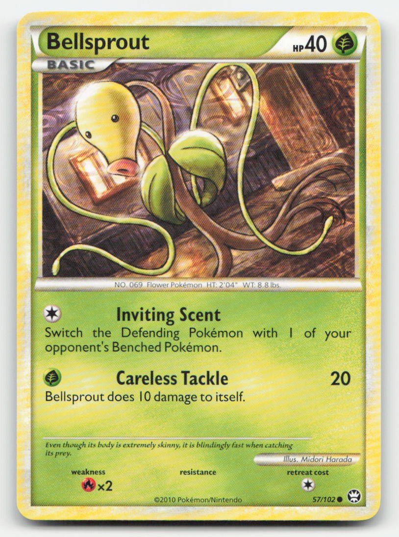 Bellsprout HGSS Triumphant 57/102 C Pokemon LP