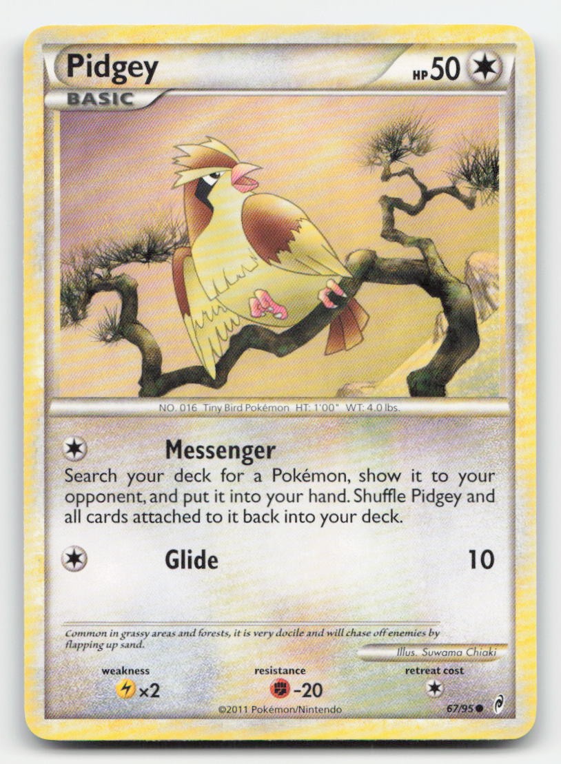 Pidgey Call of Legends 67/95 C Pokemon NM