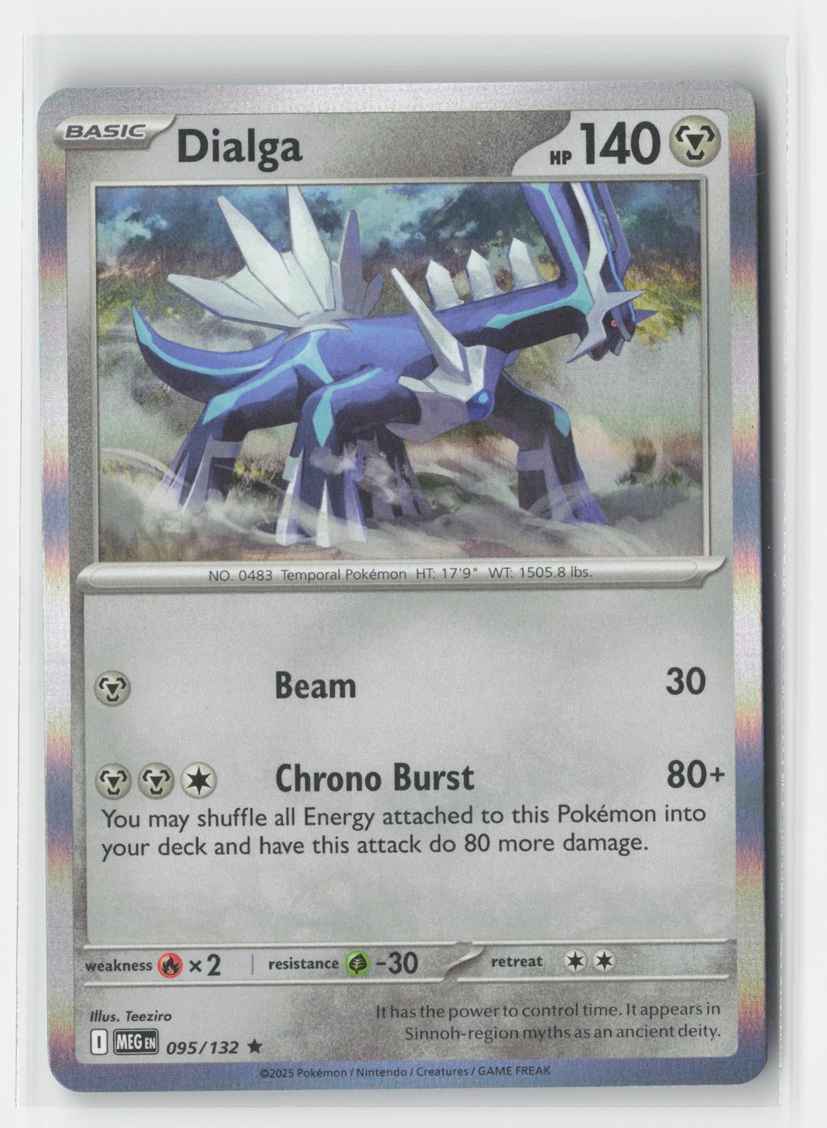 Dialga Holo Mega Evolution 095/132 R Pokemon NM