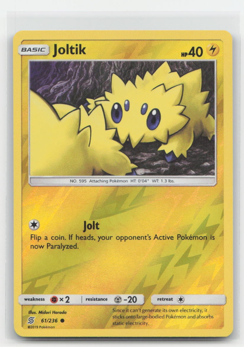 Joltik Reverse Holo Unified Minds 61/236 C Pokemon LP