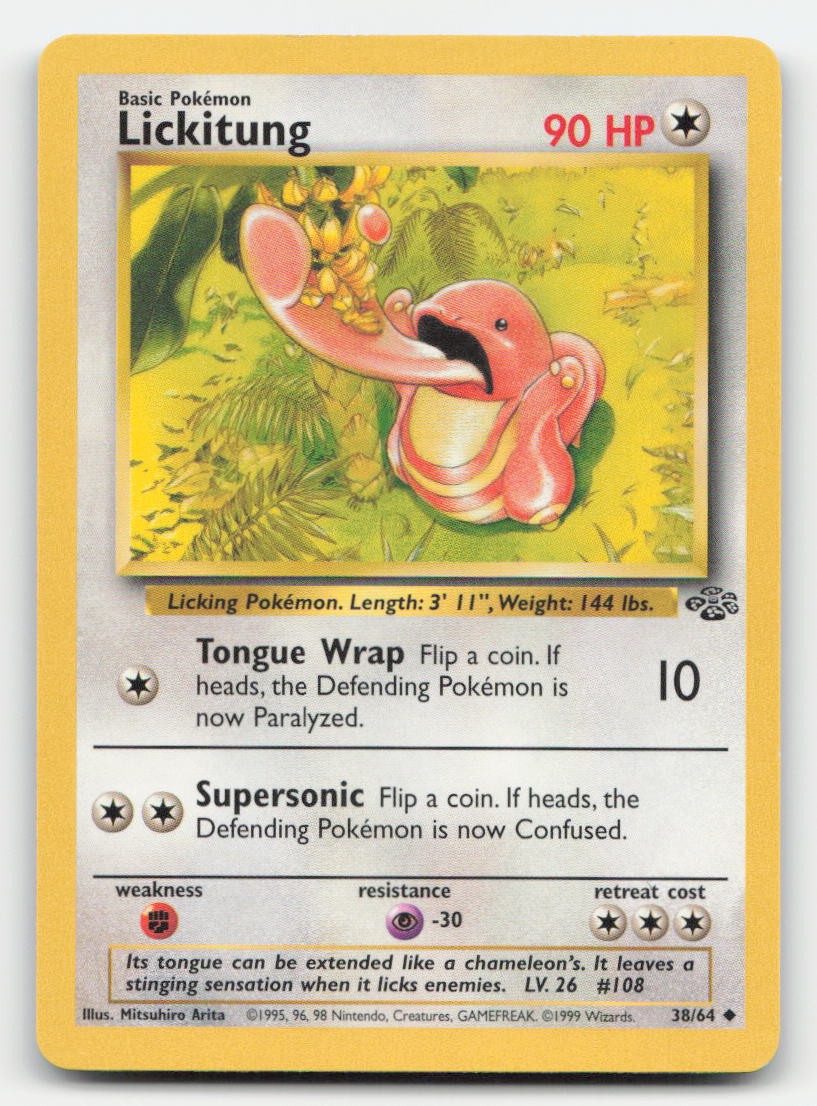 Lickitung Unlimited Jungle 38/64 UC Pokemon MP