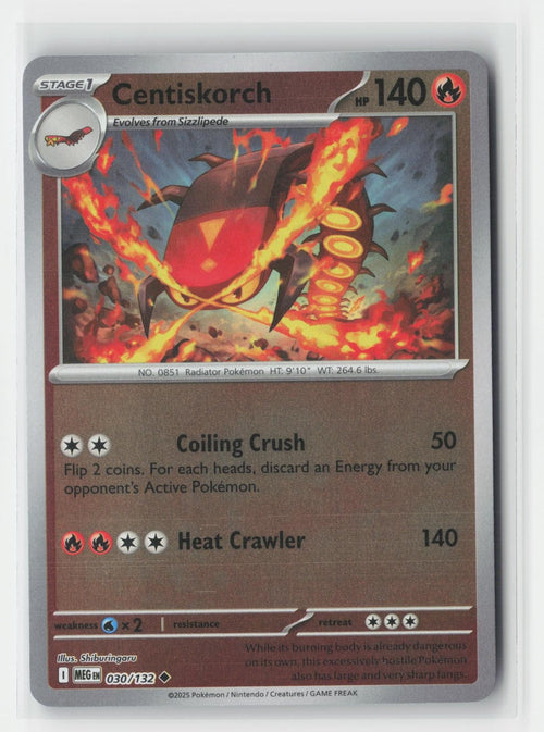 Centiskorch Mega Evolution 030/132 UC Pokemon Reverse Holo NM