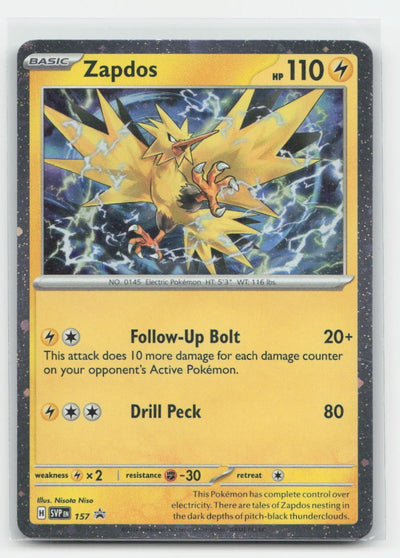 Zapdos Holo Scarlet & Violet Promo 157 P Pokemon NM