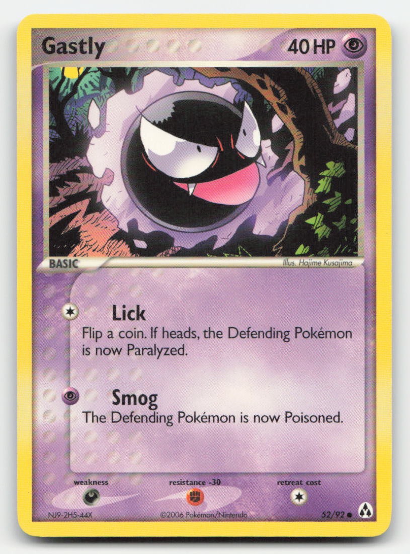 Gastly Legend Maker 52/92 C Pokemon LP