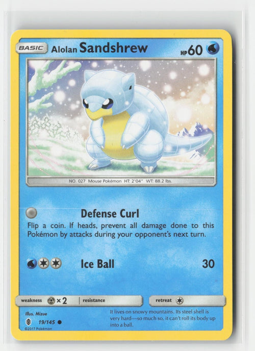 Alolan Sandshrew Guardians Rising 19/145 C Pokemon MP