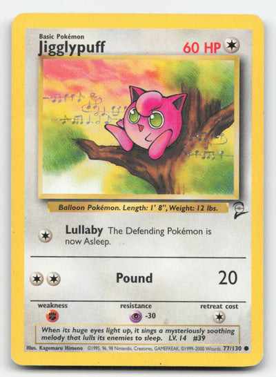 Jigglypuff Base Set 2 77/130 C Pokemon HP