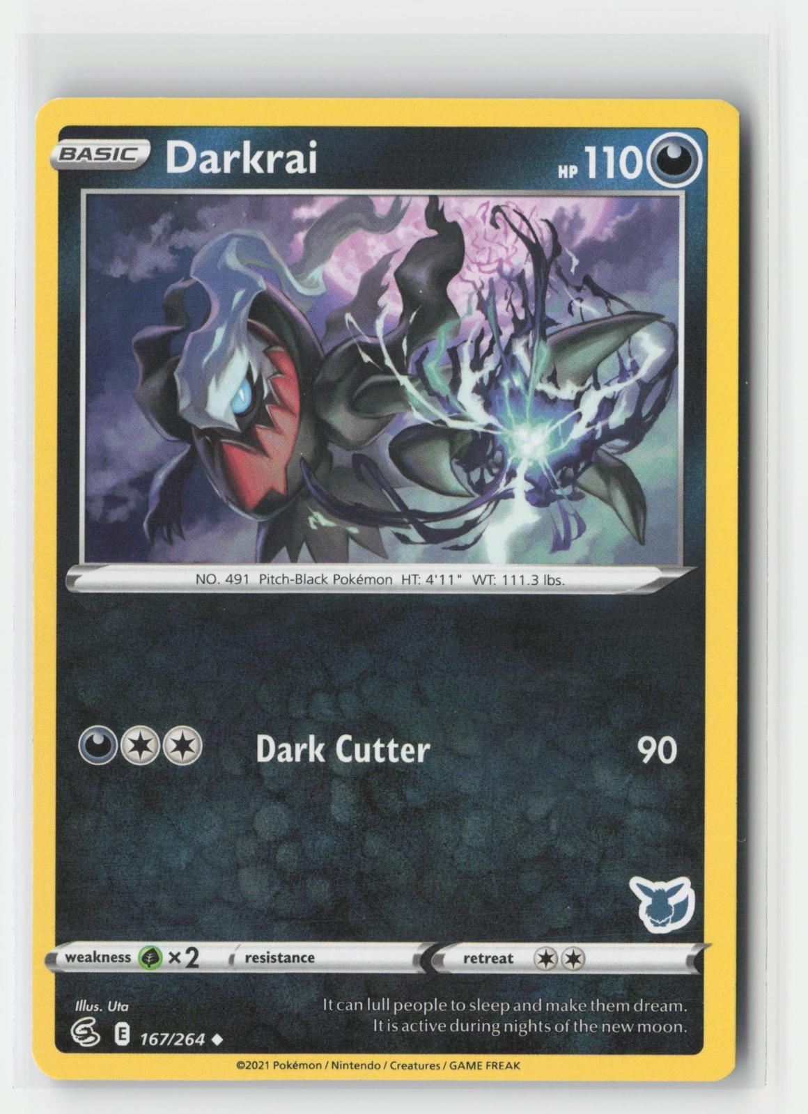 Darkrai (Eevee Stamped) Battle Academy 2022 167/264 P Pokemon NM