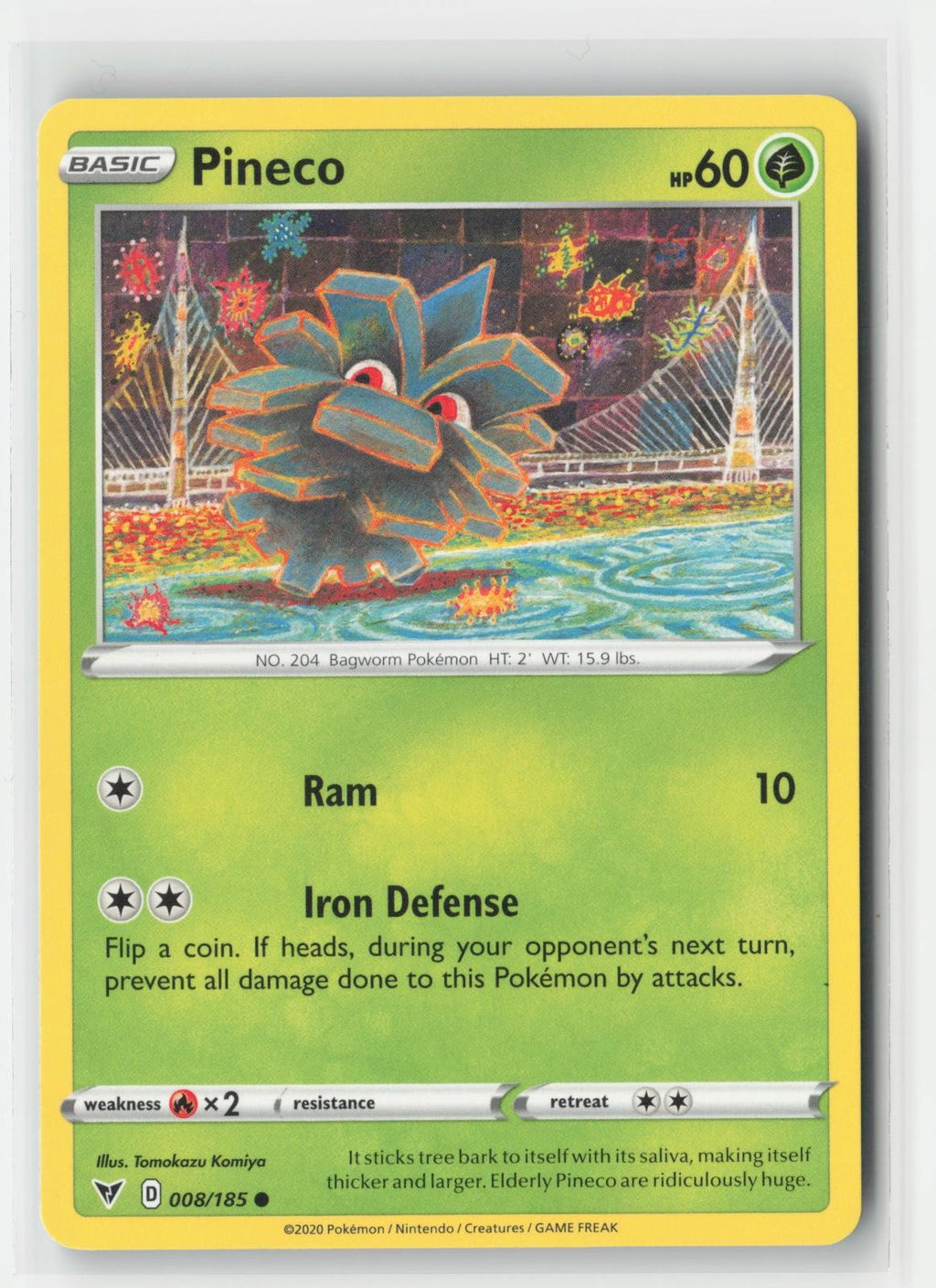 Pineco Vivid Voltage 008/185 C Pokemon NM