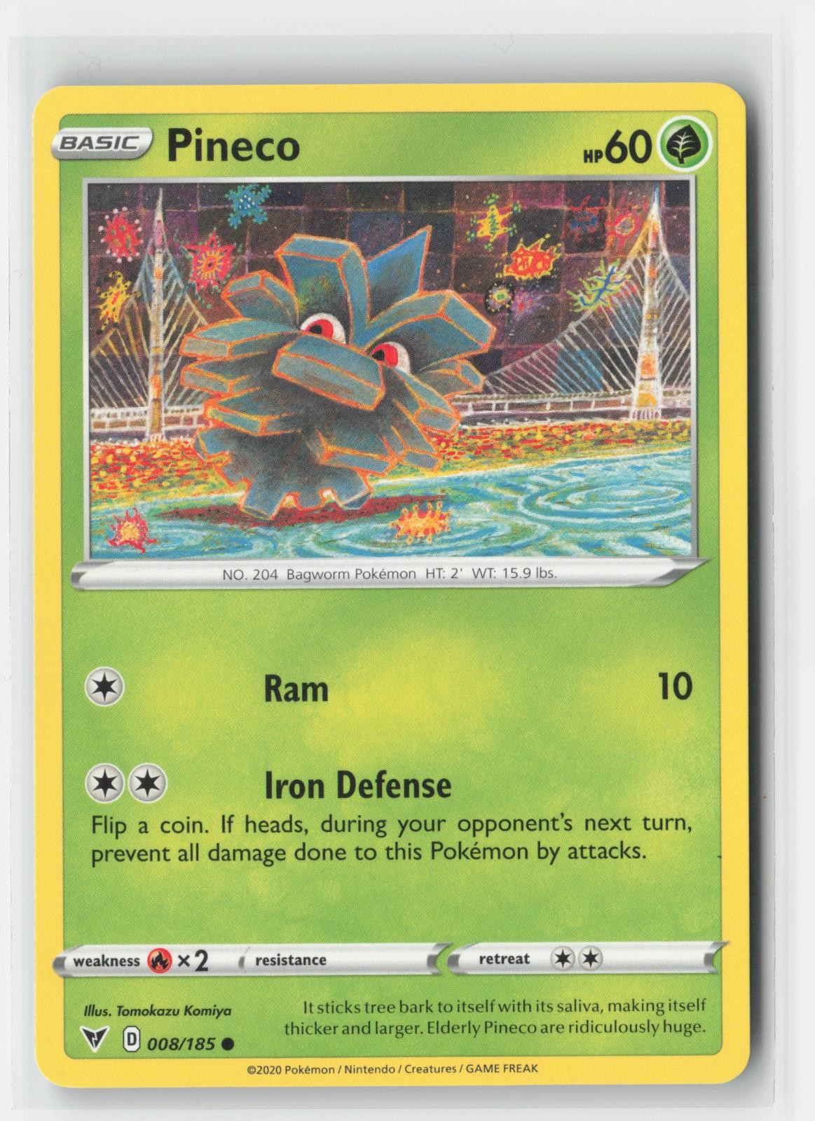 Pineco Vivid Voltage 008/185 C Pokemon NM