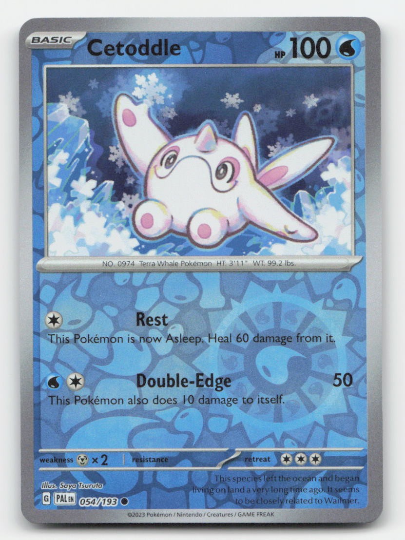 Cetoddle Reverse Holo Paldea Evolved 054/193 C Pokemon NM