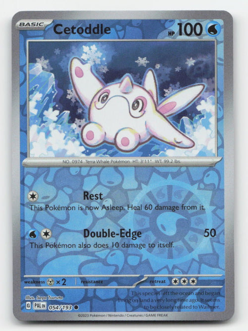Cetoddle Reverse Holo Paldea Evolved 054/193 C Pokemon NM