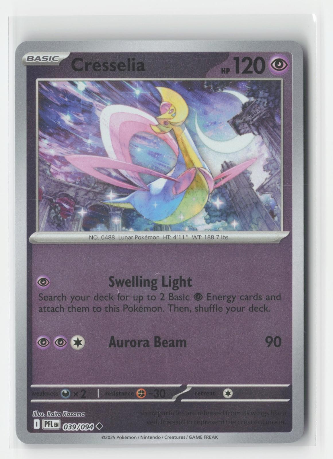 Cresselia Reverse Holo Phantasmal Flames 039/094 UC Pokemon NM