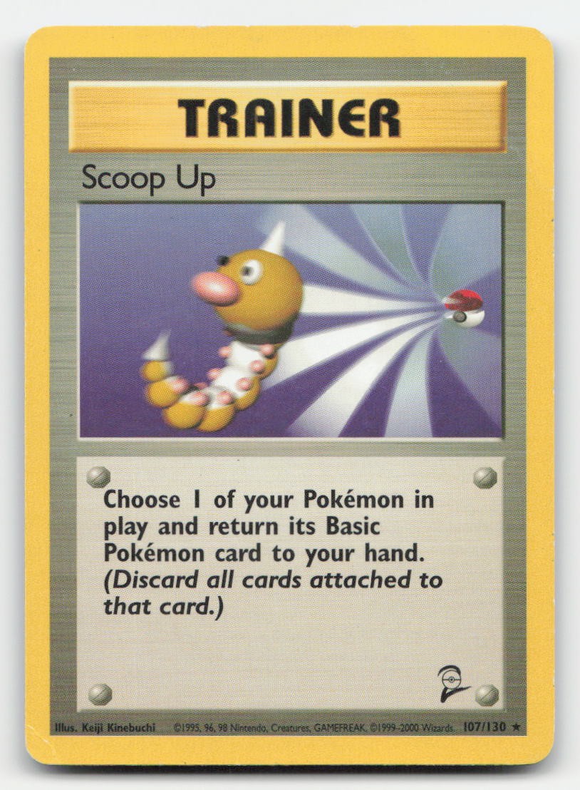 Scoop Up Base Set 2 107/130 R Pokemon DMG