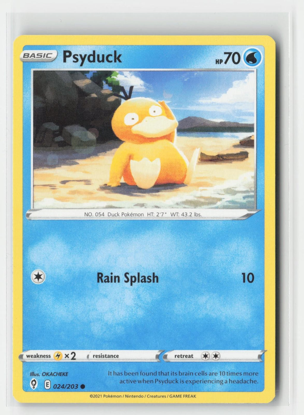 Psyduck Evolving Skies 024/203 C Pokemon MP