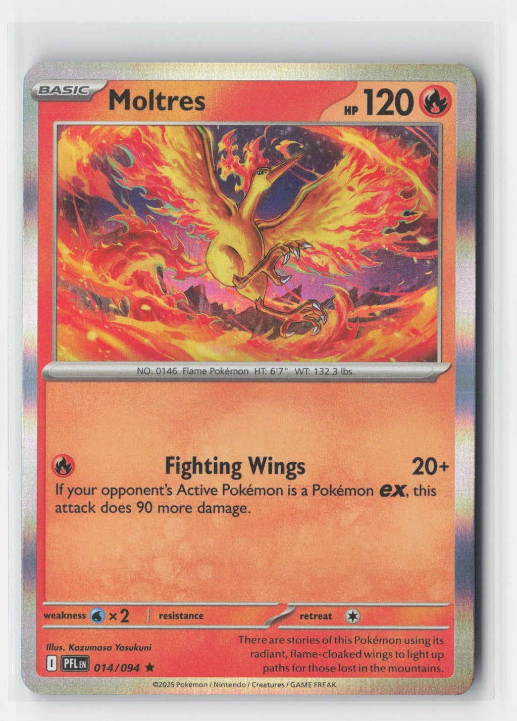 Moltres Holo ME02: Phantasmal Flames PFL 014/094
