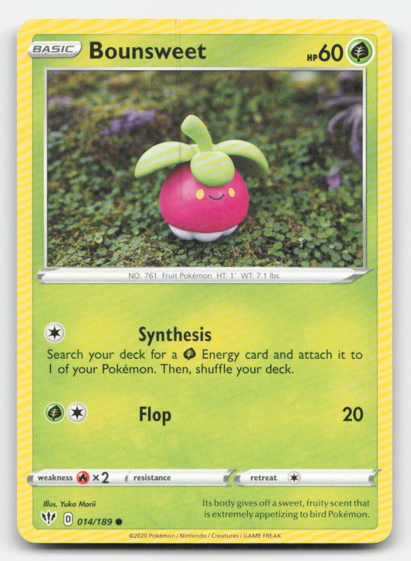 Bounsweet Darkness Ablaze 014/189 C Pokemon MP