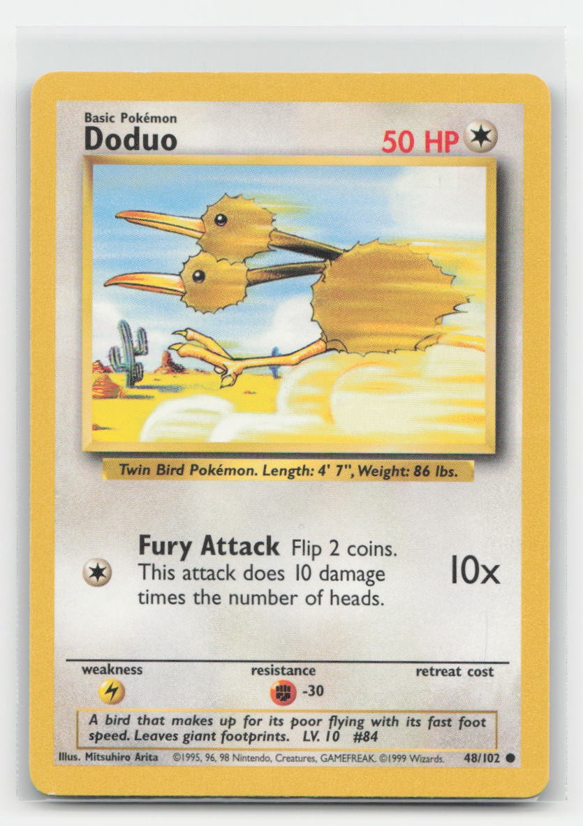 Doduo Base Set Unlimited 48/102 C Pokemon DMG