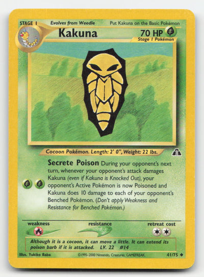 Kakuna Unlimited Neo Discovery 41/75 UC Pokemon LP