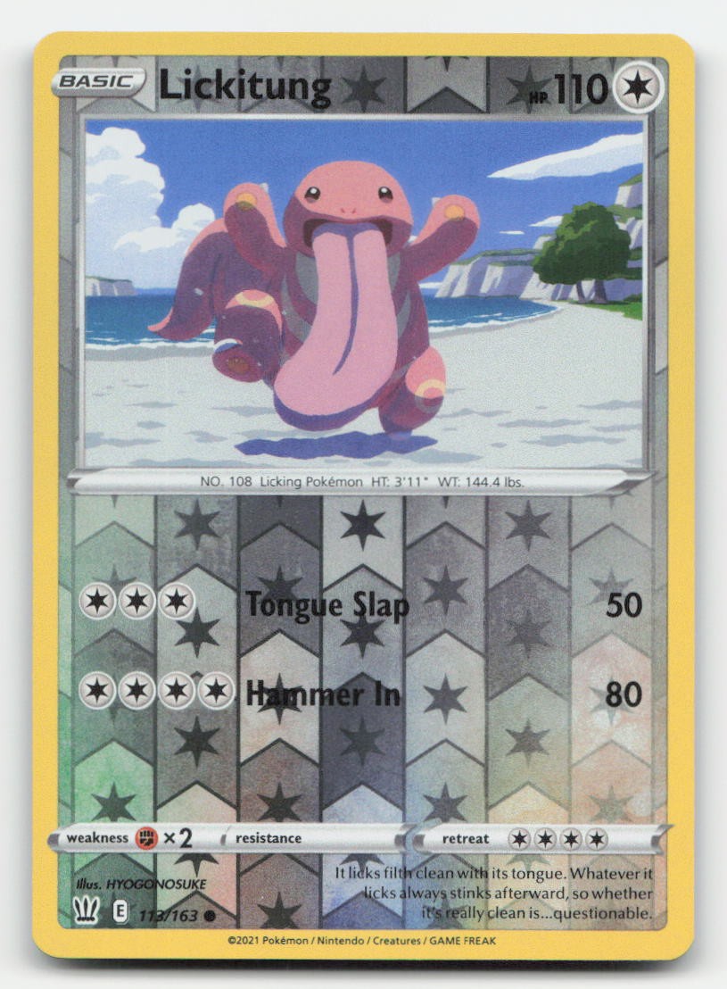 Lickitung Reverse Holo Battle Styles 113/163 C Pokemon NM