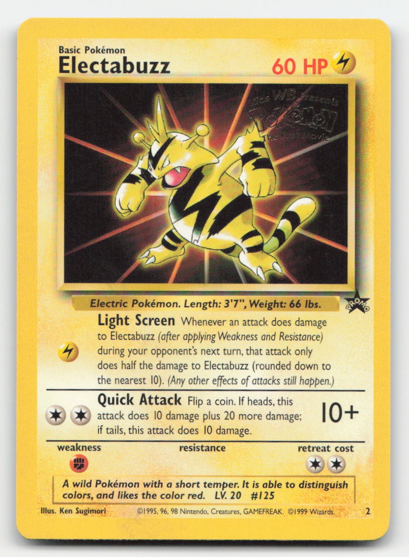 Electabuzz Wizards Black Star Promos 2 P Pokemon MP